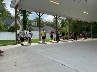 Cornhole tournament supporting The Baltimore Station