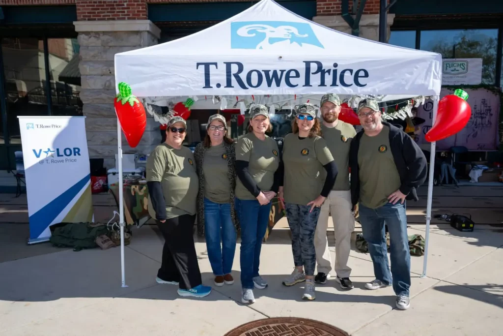 T. Rowe Price volunteers at a Baltimore Station event